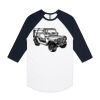 AS Colour - 3/4 Raglan Baseball Sleeve Tee Thumbnail