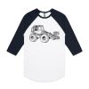 AS Colour - 3/4 Raglan Baseball Sleeve Tee Thumbnail