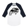AS Colour - 3/4 Raglan Baseball Sleeve Tee Thumbnail
