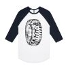 AS Colour - 3/4 Raglan Baseball Sleeve Tee Thumbnail