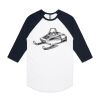 AS Colour - 3/4 Raglan Baseball Sleeve Tee Thumbnail