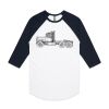 AS Colour - 3/4 Raglan Baseball Sleeve Tee Thumbnail