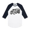 AS Colour - 3/4 Raglan Baseball Sleeve Tee Thumbnail