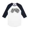 AS Colour - 3/4 Raglan Baseball Sleeve Tee Thumbnail