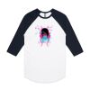 AS Colour - 3/4 Raglan Baseball Sleeve Tee Thumbnail